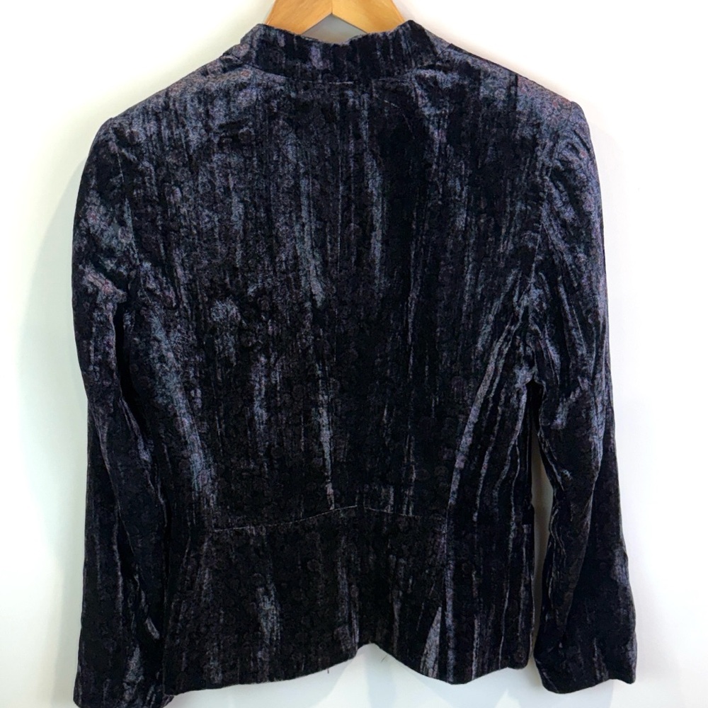 Lucky Brand Velvet Women's open front blazer size M - Picture 2 of 8